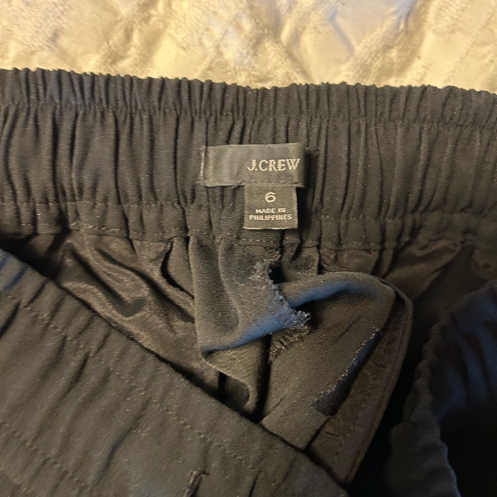 J. Crew crepe joggers, black size 6